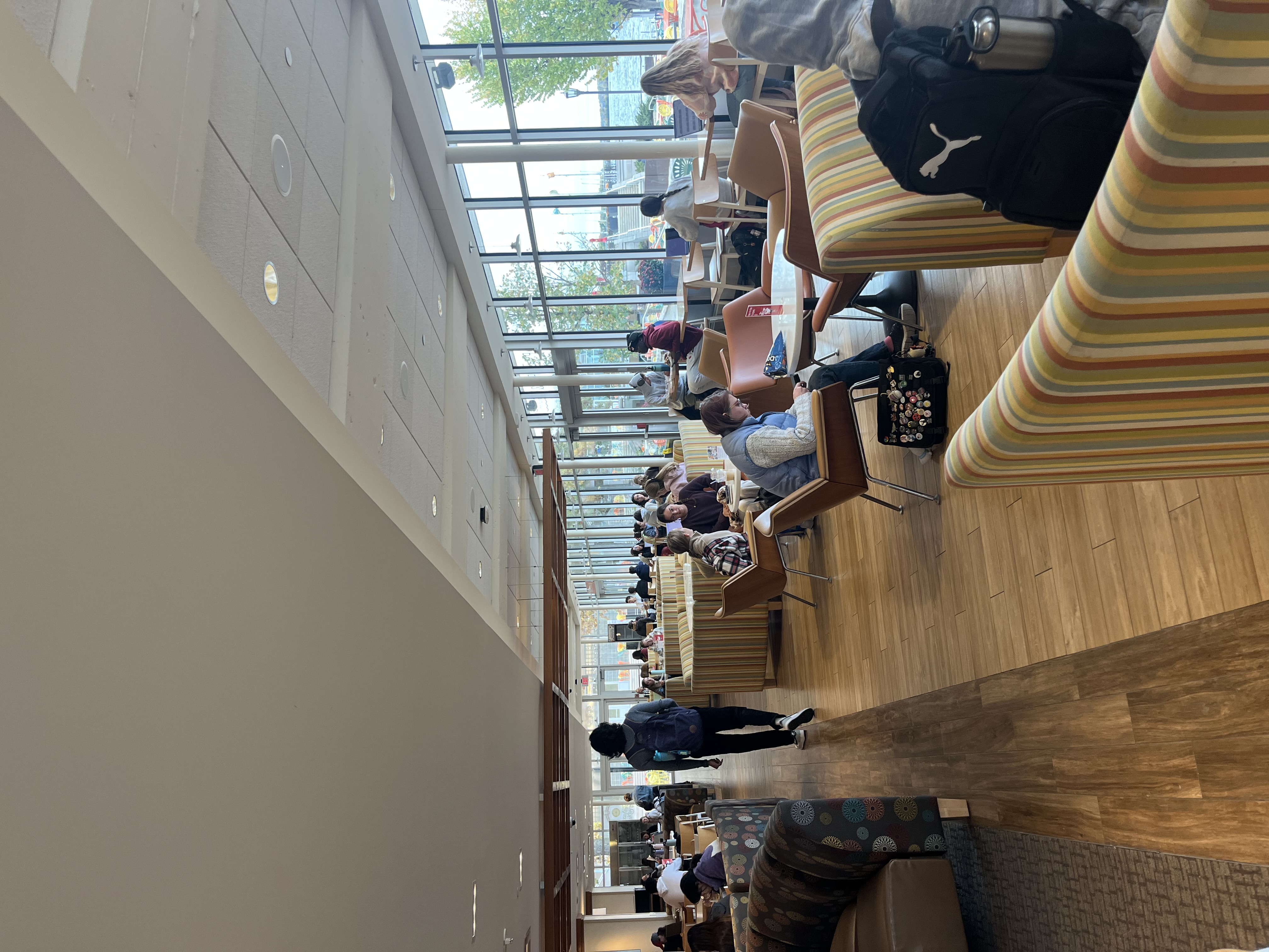 Students study in the main Memorial Union room.